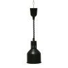 Лампа-мармит подвесная, абажур D185мм черный, шнур регулируемый черный