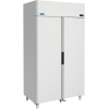 Шкаф холодильный, 1120л, 2 двери глухие, 8 полок, ножки, 0/+7C, дин.охл., белый, агрегат верхний, R290
